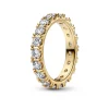 Pandora - Funklende Række ring med sten - 160050c01