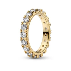 Pandora - Funklende Række ring med sten - 160050c01