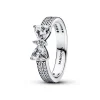 Pandora - Funklende sløjfe ring i sølv - 193552c01