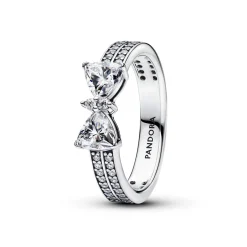 Pandora - Funklende sløjfe ring i sølv - 193552c01