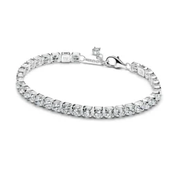 Pandora - Funklende tennisarmbånd i sølv - 593539c01