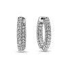 Pandora - Funklende timeless sølv creoler - 292624c01