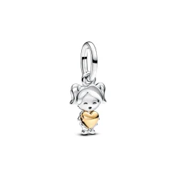 Pandora - Glad pige kærligheds charm - 763601c00