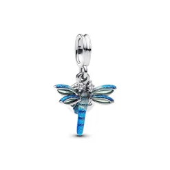 Pandora - Guldsmed charm i sølv med blå nuancer - 793745c01