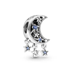 Pandora - Halvmåne og stjerne charm - 799643c01
