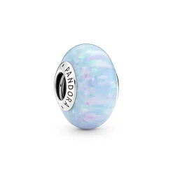 Pandora - Havblåt opal charm - 791691c01