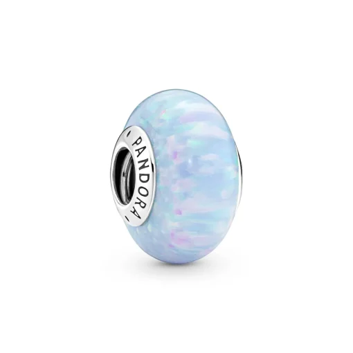 Pandora - Havblåt opal charm - 791691c01