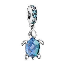 Pandora - Havskildpadde charm med blå sten - 798939C01