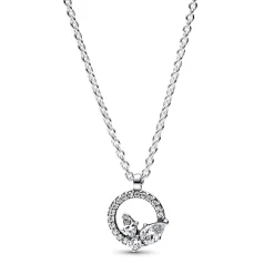 Pandora - Herbarium sølv halskæde med funklende zirkonia sten - 392620c01