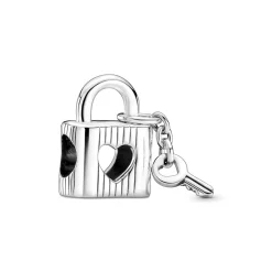 Pandora - Hængelås med hjerte charm - 790095C01