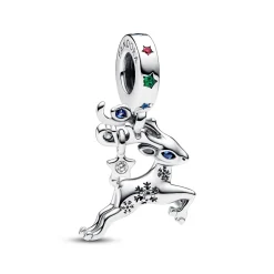 Pandora - Julerensdyrs charm med sten - 792826c01