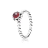 Pandora - Kuglering med granat, Januar birthstone 190854ga
