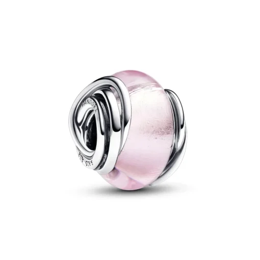 Pandora - Lyserødt murano glas charm - 793241c00