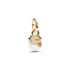 Pandora - ME charm i forgyldt med perle og slange - 763375c01