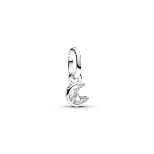 Pandora - Me funklende måne charm med sten - 793364c01