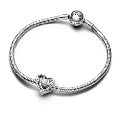 Pandora - Mom sølv charm med opal - 793233c01