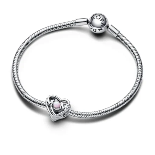 Pandora - Mom sølv charm med opal - 793233c01