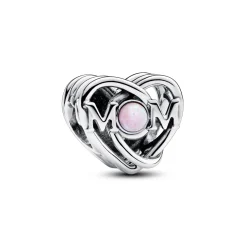 Pandora - Mom sølv charm med opal - 793233c01