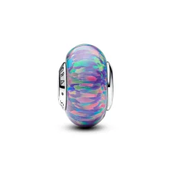 Pandora - Opliserende lilla sterling sølv charm - 791691c05