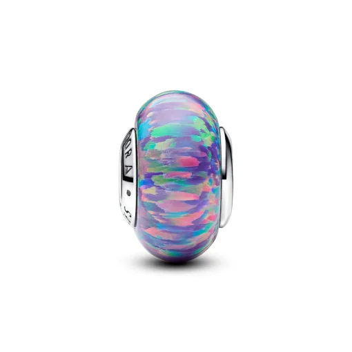 Pandora - Opliserende lilla sterling sølv charm - 791691c05