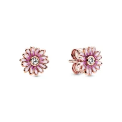 Pandora - Pink Marguerit ørestik med zirkonia - 288773c01