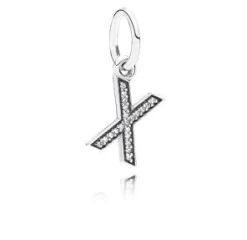 Pandora - "X" charm - 791336cz