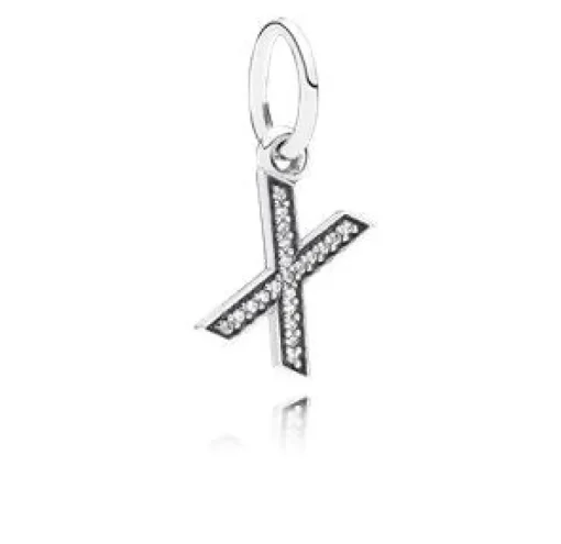 Pandora - "X" charm - 791336cz