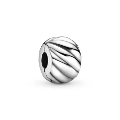 Pandora - Rillet klemmeled i sølv - 791752