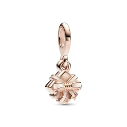 Pandora - Rosa forgyldt fødselsdagsgave charm - 782591c01
