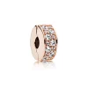 Pandora - Rosa forgyldt pave' klemmeled - 781817cz