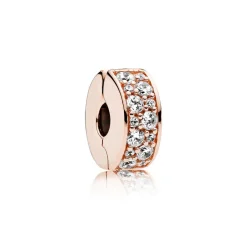 Pandora - Rosa forgyldt pave' klemmeled - 781817cz