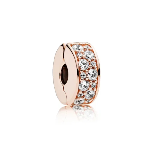 Pandora - Rosa forgyldt pave' klemmeled - 781817cz