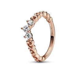 Pandora - Royal Hvirvel Tiara ring i rosaforgyldt - 182232c01