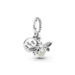 Pandora - Selvlysende ildflue charm - 799352c01