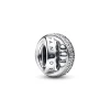 Pandora - Signatur, kugle og pavé charm - 792317c01