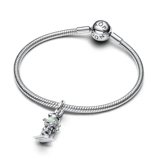 Pandora - Skiløber charm i sølv - 793514c01