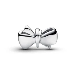Pandora - Sløjfe charm i sølv med sten af zirkonia - 793442c01