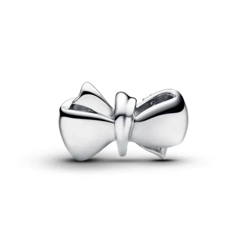 Pandora - Sløjfe charm i sølv med sten af zirkonia - 793442c01