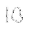 Pandora - Sølv hjerte hoops, small - 298307c00