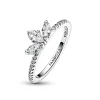 Pandora - Sølv ring med diadem med sten - 192392c01