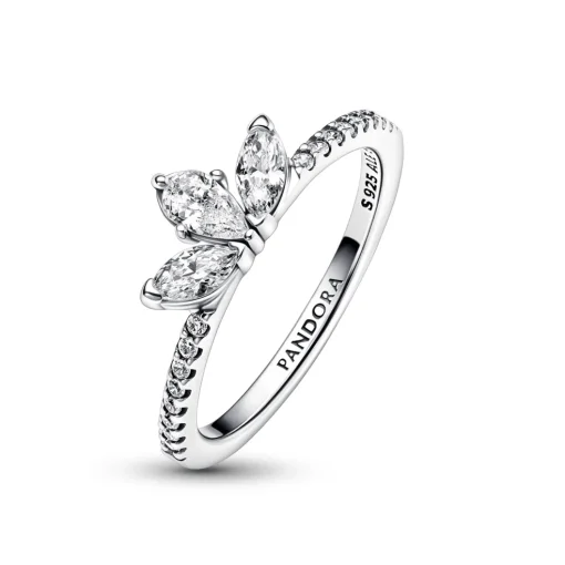 Pandora - Sølv ring med diadem med sten - 192392c01
