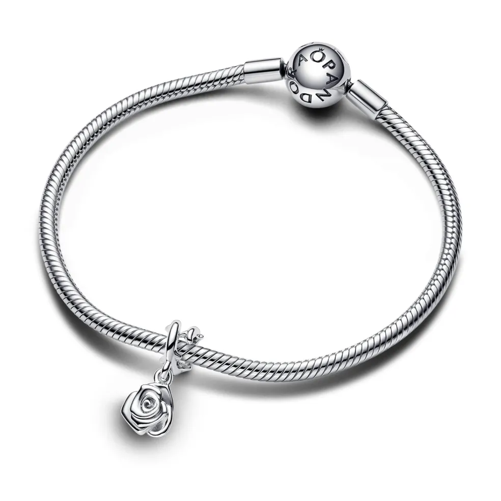 Pandora - Sølv rose charm - 793213c00