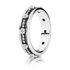 Pandora - Sølvring med kugler og zirkonia - 190882cz