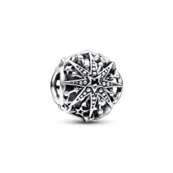 Pandora - Snefnug charm med stjerner - 792360c00