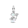 Pandora - Snemand charm i sølv med syntetisk opal - 792981c01