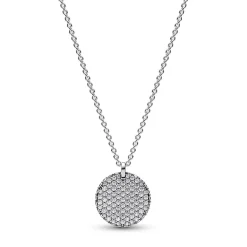 Pandora - Timeless pavé halskæde i sølv - 392632c01