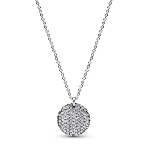 Pandora - Timeless pavé halskæde i sølv - 392632c01