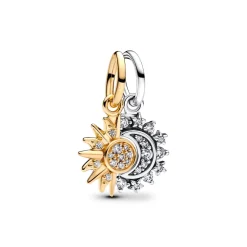 Pandora - Todelt sol og måne charm - 763585c01