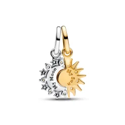 Pandora - Todelt sol og måne charm - 763585c01