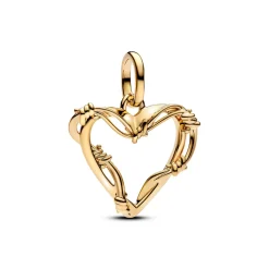 Pandora - Trådhjerte charm i forgyldt - 762526c00